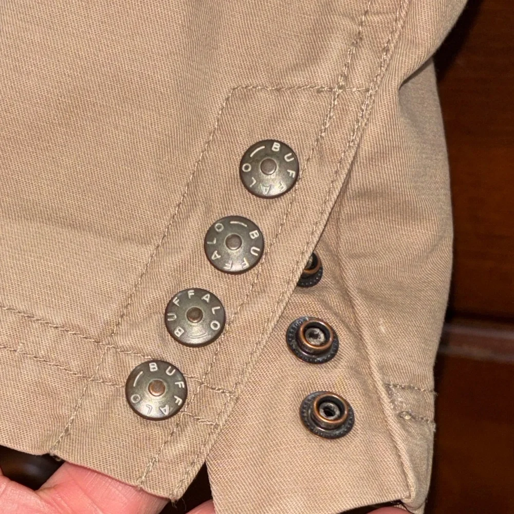 Buffalo David Bitton Tan Blazer with Floral Embroidery - Picture 9 of 14